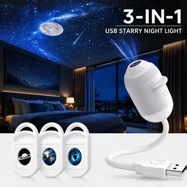 ✨ Plug-and-Play HD Star Projector