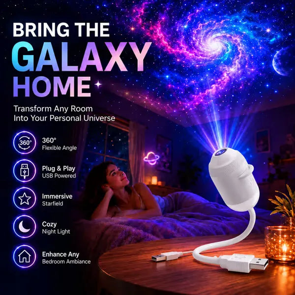✨ Plug-and-Play HD Star Projector